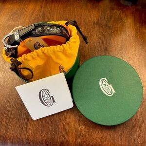 REDUCED NIB Authentic Goyard Goyardine Edmonds collar Black chien dog Collar